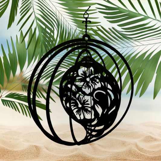 Hibiscus Flower Wind Spinner
