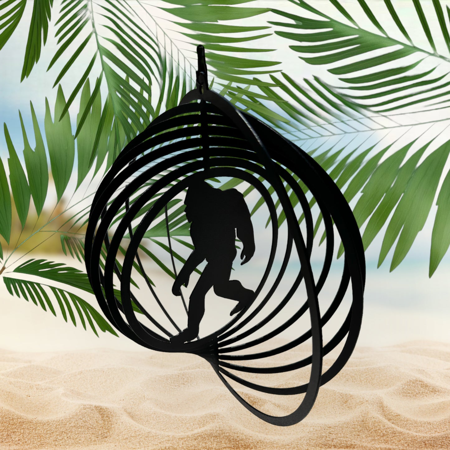 Big foot wind spinner