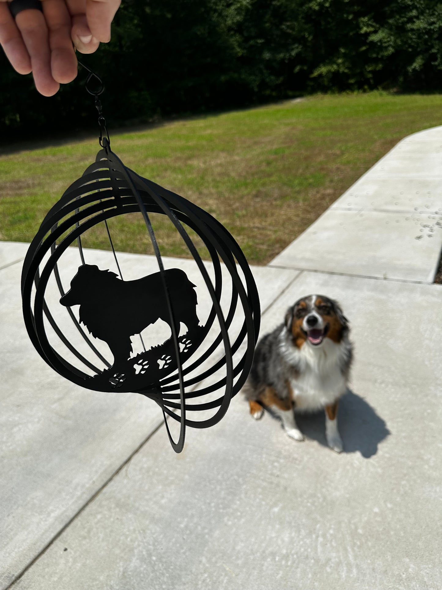 Australian Shepard Wind spinner