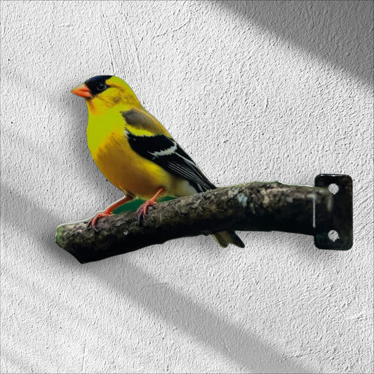 American Goldfinch tree/post mount