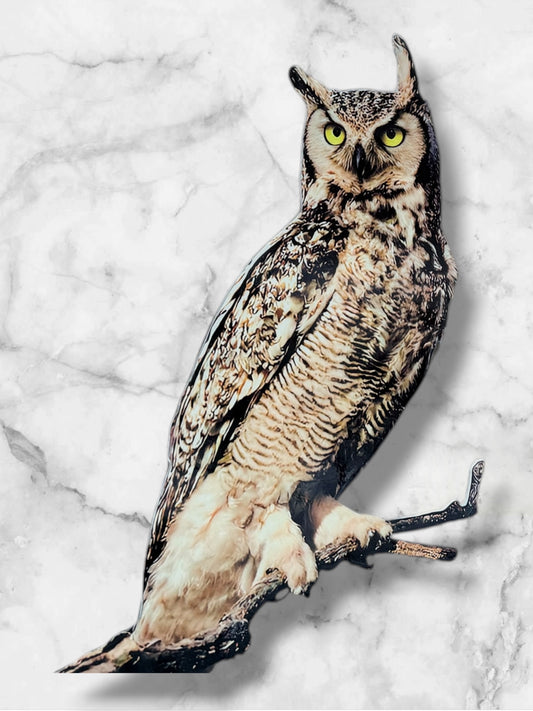 Great Horned Owl Post Mount