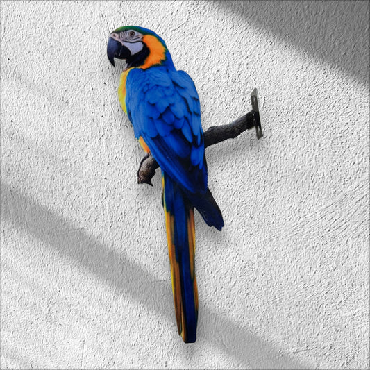 Blue and yellow Macaw tree/post mount